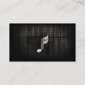 Robuuste muzieknotitie visitekaartje (Achterkant)