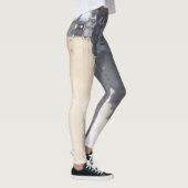 Robuuste Natuur / Blue Cream Design Leggings (Rechts)