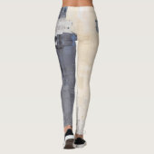 Robuuste Natuur / Blue Cream Design Leggings (Achterkant)