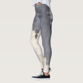 Robuuste Natuur / Blue Cream Design Leggings (Links)