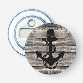 Robuuste nautische achtergrond met ANCHOR | Button Flesopener