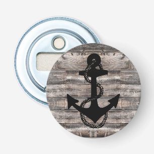 Robuuste nautische achtergrond met ANCHOR   Button Flesopener