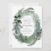 Robuuste nieuwe nek van de Bossen Pine Trees die b Aankondiging (Voorkant)