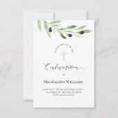 Robuuste olijftak katholieke bevestiging kaart (Voorkant)