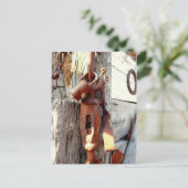 Robuuste oude kettingen en gereedschappen briefkaart (Staand voorkant)