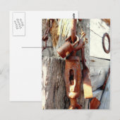 Robuuste oude kettingen en gereedschappen briefkaart (Voorkant / Achterkant)