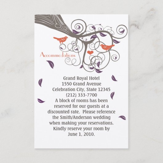 Robuuste Paarse ledergolfaccommodaties Informatiekaartje (Voorkant)