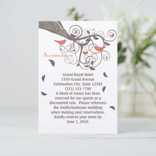 Robuuste Paarse ledergolfaccommodaties Informatiekaartje (Staand voorkant)