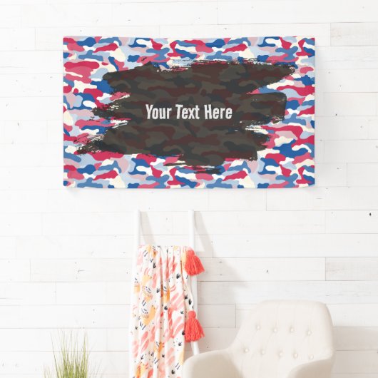 Robuuste Patriotische Camouflage Persoonlijk Spandoek (Insitu)