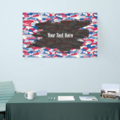 Robuuste Patriotische Camouflage Persoonlijk Spandoek (Beurs)