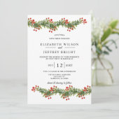 Robuuste ploegen van Holly Winter Kerstbruiloft in Kaart (Staand voorkant)