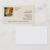 Robuuste pomp, en Cartwh Bantham op zonsondergang. Visitekaartje (Voorkant / Achterkant)