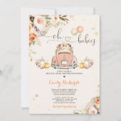 Robuuste pompoen met twee pompoenen per Baby showe Kaart (Voorkant)