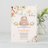 Robuuste pompoen met twee pompoenen per Baby showe Kaart (Staand voorkant)