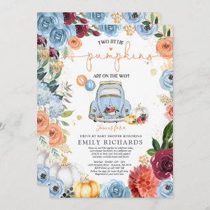 Robuuste pompoen met twee pompoenen per Baby showe Kaart