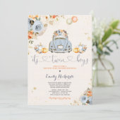 Robuuste pompoen met twee pompoenen per Baby showe Kaart