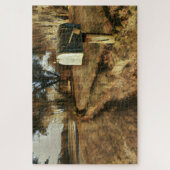 Robuuste postbus op landweg legpuzzel (Verticaal)