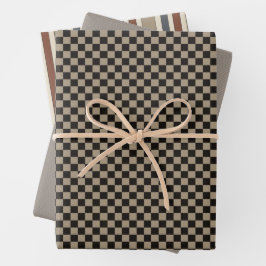 Robuuste primitieve landcontroles Cadeauset Inpakpapier Vel