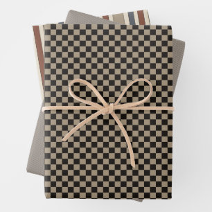 Robuuste primitieve landcontroles Cadeauset Inpakpapier Vel