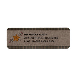 Robuuste primitieve ster met Pip Berries Label