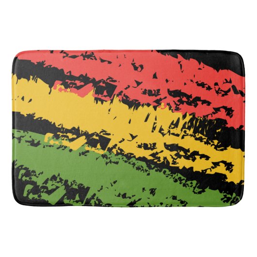 Robuuste Rasta Stripes Design Mat (Voorkant)