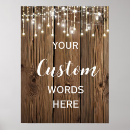 Robuuste reeks lichten creëer uw eigen gebruik poster