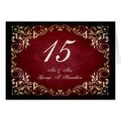 Robuuste rode bruinkttafel voor de bruiloft (Voorkant Horizontaal)