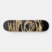 Robuuste Roze Goud Drip Graffiti Straatkunst Stede Persoonlijk Skateboard (Horizontaal)