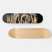 Robuuste Roze Goud Drip Graffiti Straatkunst Stede Persoonlijk Skateboard (Horizontaal)