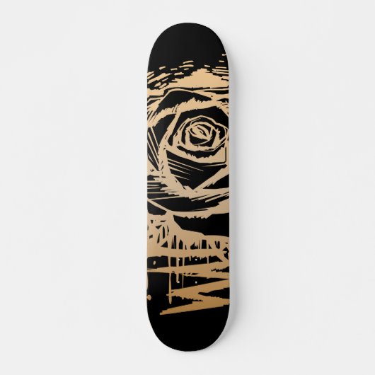 Robuuste Roze Goud Drip Graffiti Straatkunst Stede Persoonlijk Skateboard (Voorkant)