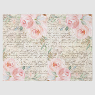  Robuuste Rozen Oude Letter-ontkoppeling T Tissuepapier