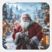 Robuuste Santa Stickers (Voorkant)