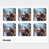 Robuuste Santa Stickers (Vel)