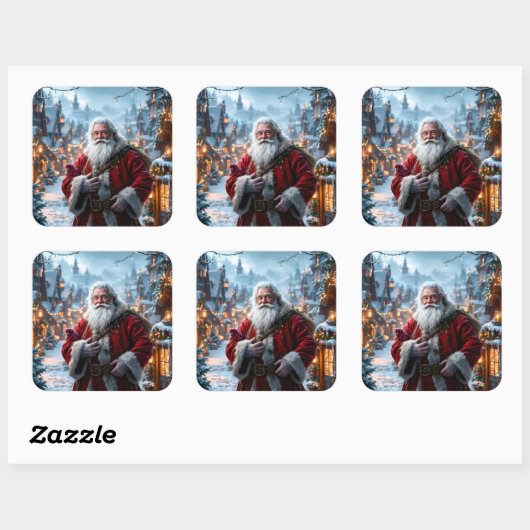 Robuuste Santa Stickers (Vel)