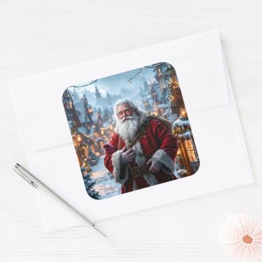 Robuuste Santa Stickers (Envelop)