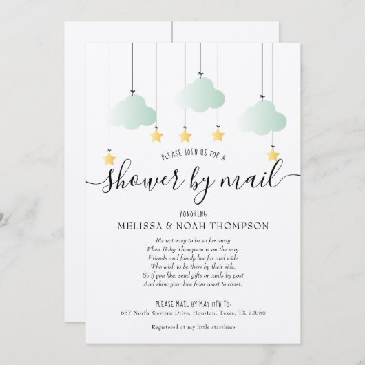 Robuuste schoen per post, lange afstanden kaart (Voorkant / Achterkant)