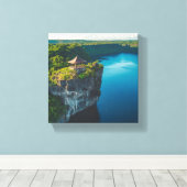 Robuuste schoonheid: de rand van een schiereiland canvas afdruk (Insitu (Houten vloer))