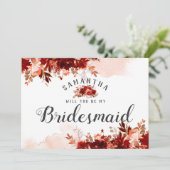 Robuuste schoonheid Mijn Bridesmaid-voorstel Kaart (Staand voorkant)