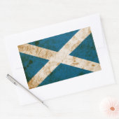 Robuuste Schotse vlag Rechthoekige Sticker (Envelop)