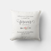Robuuste scripts Christelijke Art Wedding Gift Kussen (Voorkant)