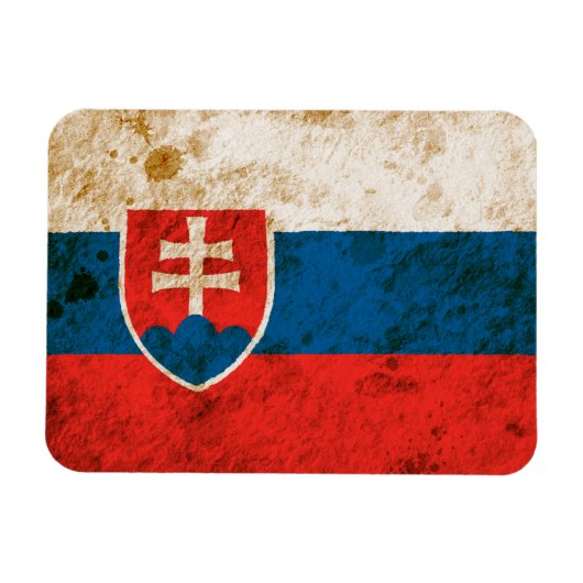 Robuuste Slowaakse vlag Magneet (Horizontaal)