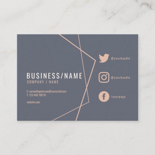Robuuste sociale media visitekaartje (Voorkant)
