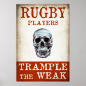 Robuuste spelers trampen het Weak in - druk Poster (Voorkant)