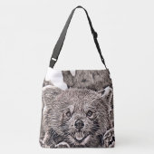 Robuuste stijl - Red Panda 2 Crossbody Tas (Achterkant)