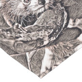 Robuuste stijl - Red Panda Medium Tafelloper (Hoek)