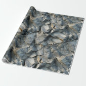 Robuuste Stone Texture Wrapping Paper Roll Cadeaupapier (Uitgerold)