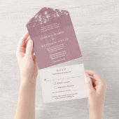 Robuuste strijkstralen in één keer  all in one uitnodiging (Afscheurbaar)