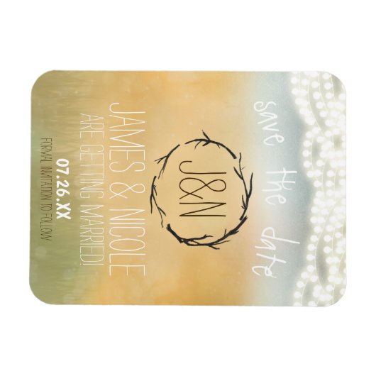 Robuuste teken & de Lichten van het Koord Magnet s Magneet (Horizontaal)