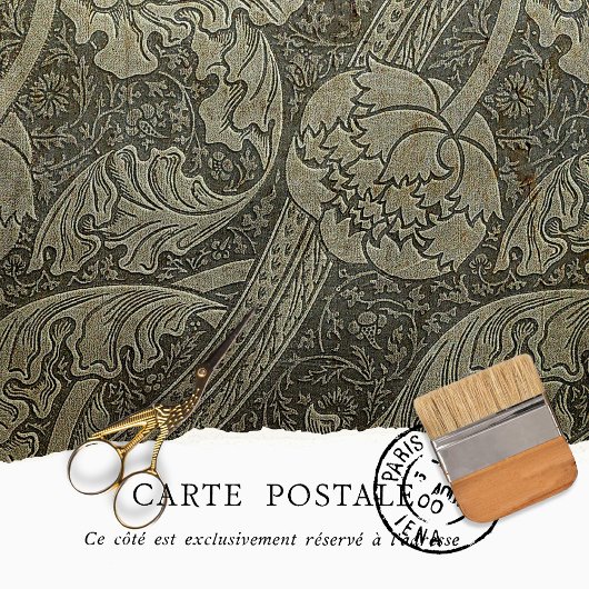 ROBUUSTE TEXTUUR BRUINE FLORALE DECOUPAGE Meubelen Tissuepapier