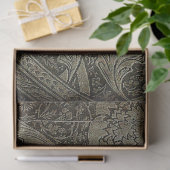 ROBUUSTE TEXTUUR BRUINE FLORALE DECOUPAGE Meubelen Tissuepapier (Geschenk)